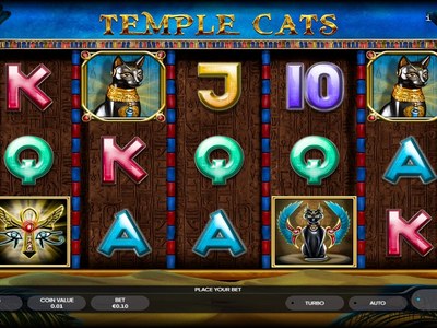 Temple Cats Храмовые кошки на барабанах смотра Кэт Казино